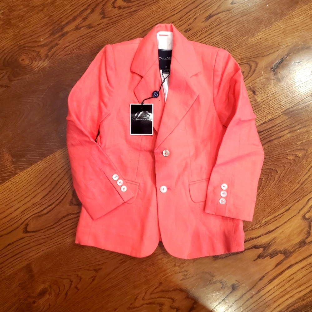 NWT Oscar de la Renta linen blazer